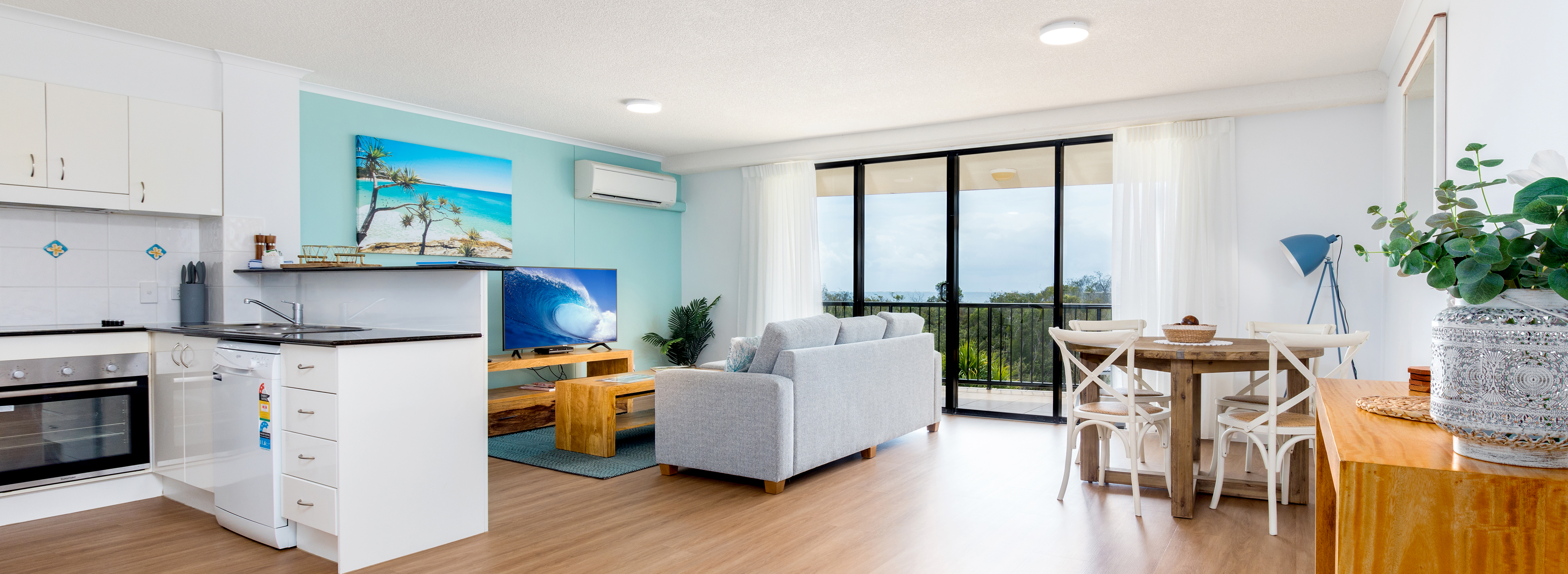 Twilight over the pool