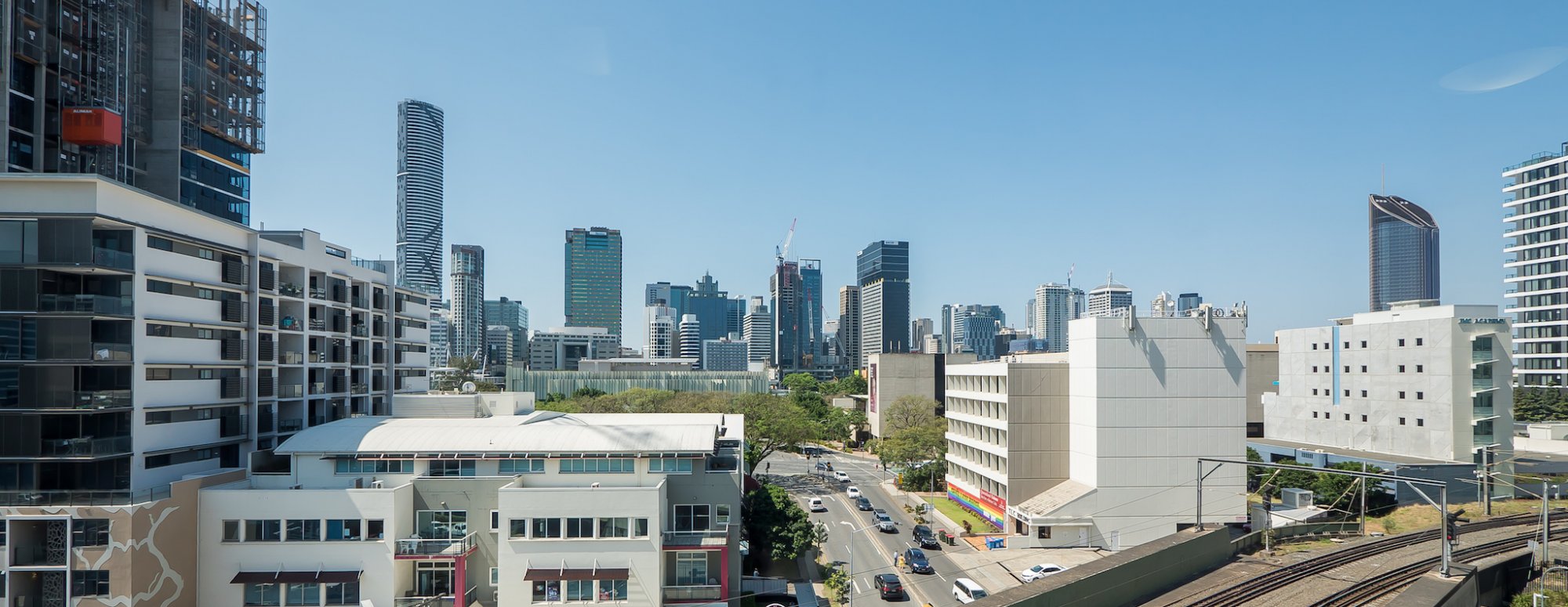 View towards State Library, Art Gallery and Museum